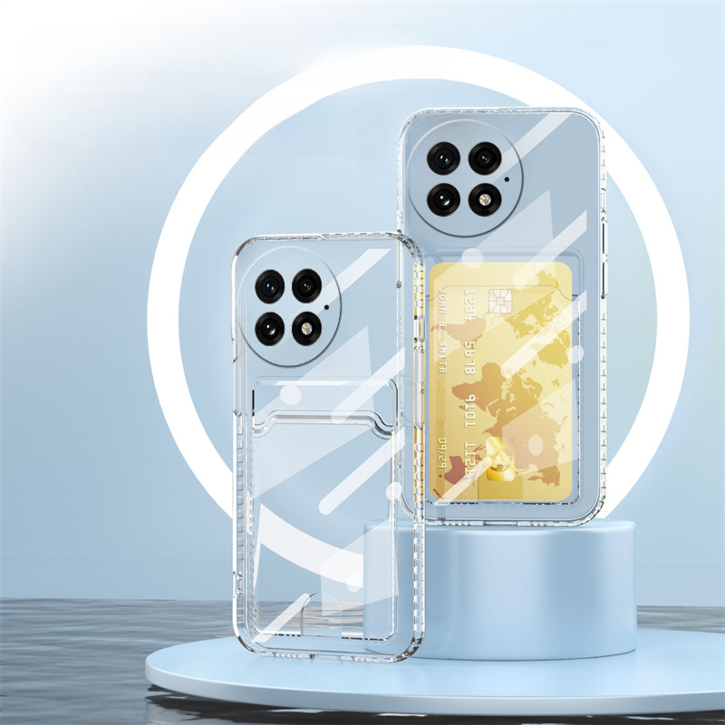 Phone cover OnePlus 13 Back case Classic Silicone Soft Transparent with Card Slot Shockproof For OnePlus 13 Phone cases.