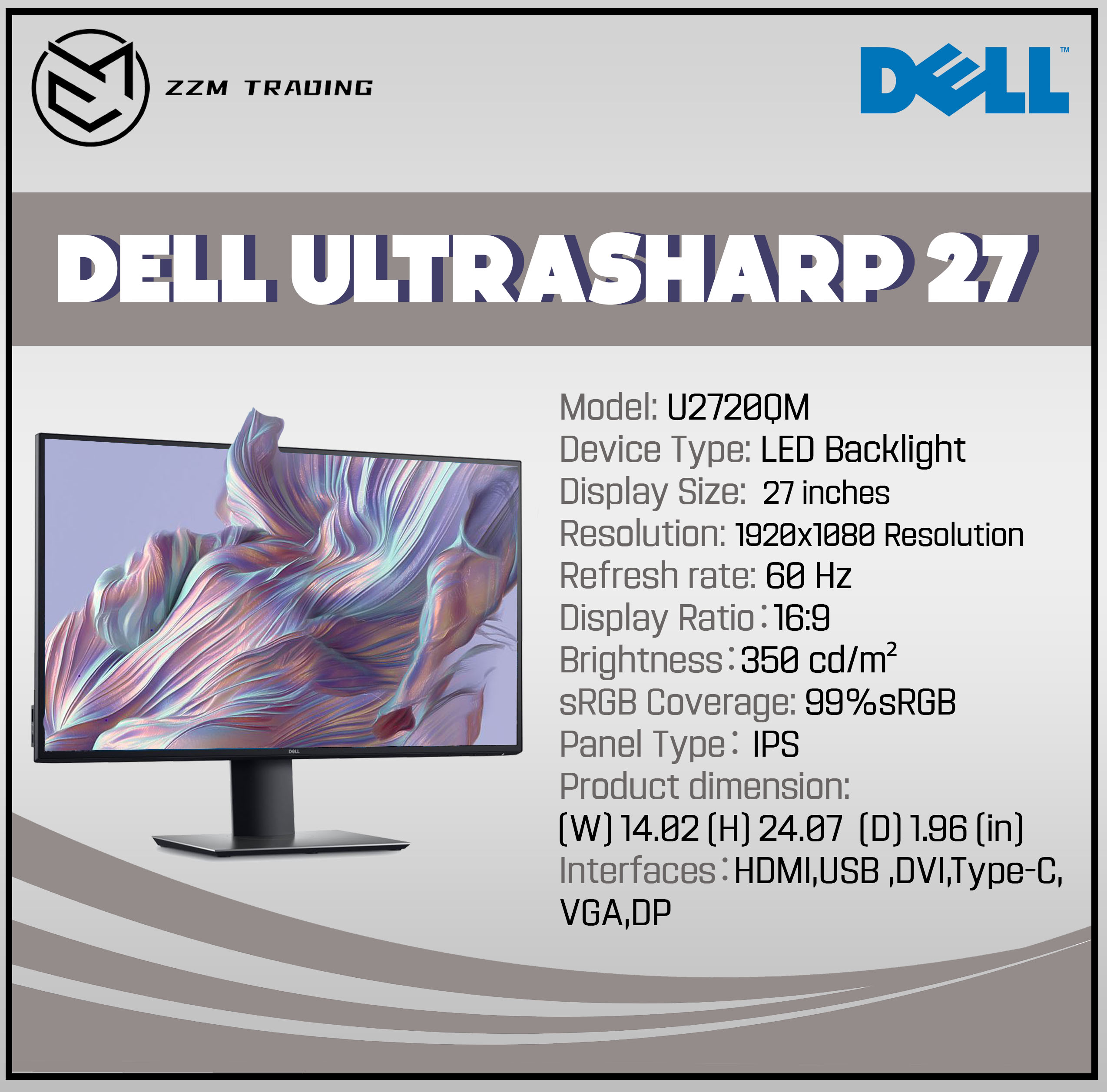 Dell UltraSharp 27 / 31 / 25 32 4K USB-C Monitor - U2720QM / U3223QE /  U2723QE / U2723QX/U2520DR | Lazada PH