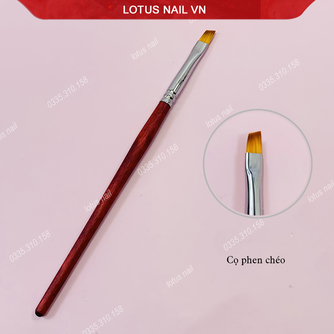 Cọ vẽ móng cán gỗ cao cấp đủ loại