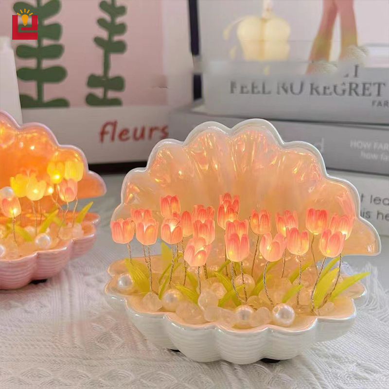 TAIDU Tulip night light, handmade DIY decorative light, creative gifts