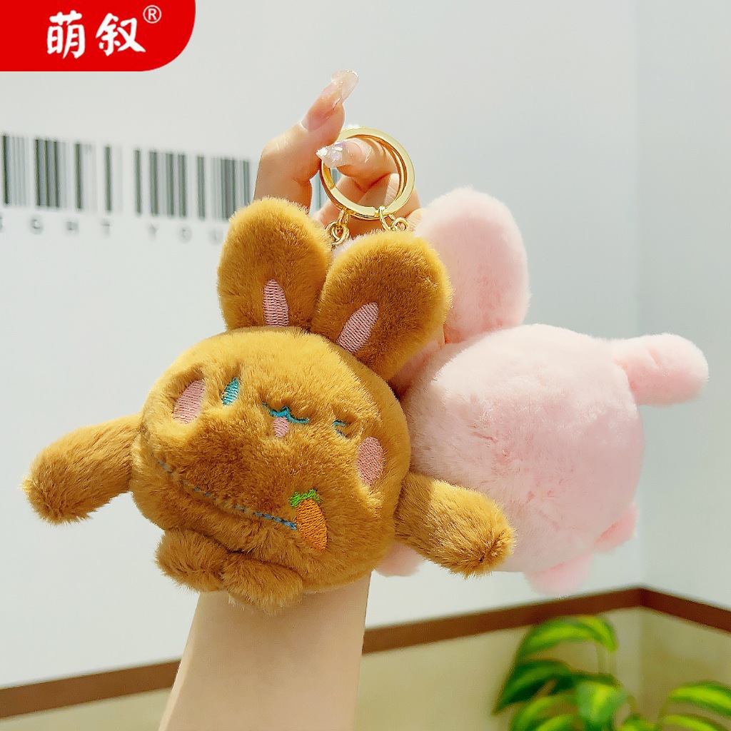 Móc khoá thú nhồi bông thỏ đáng yêu