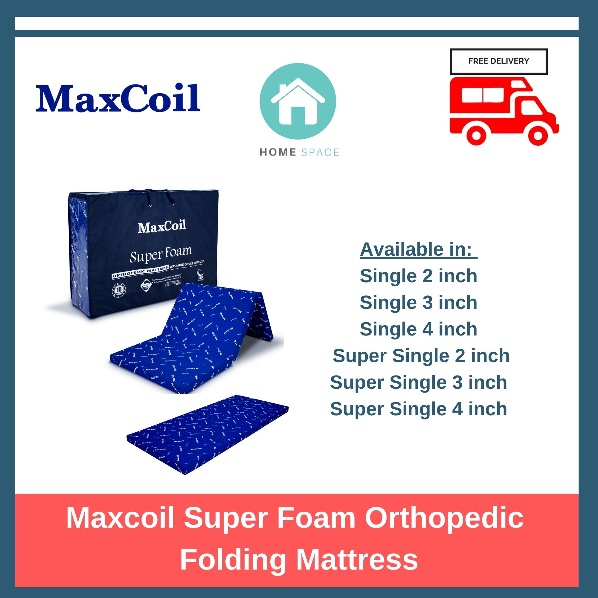 maxcoil super foam foldable mattress