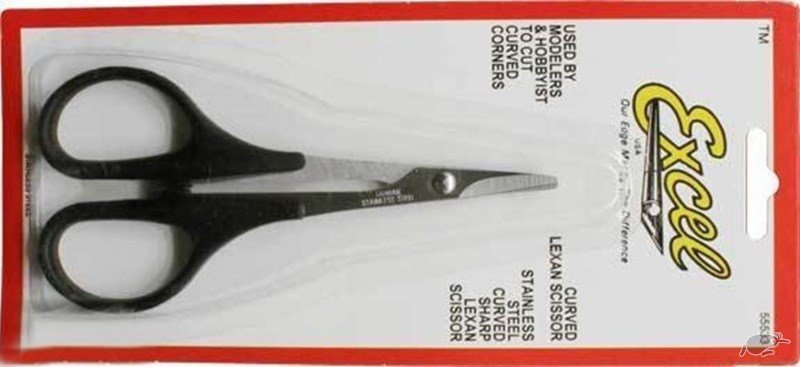 Excel 5.5in Lexan Stainless Steel Scissors Curved 