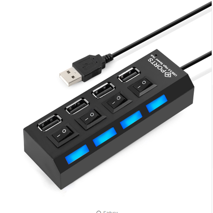 Hub chia cổng USB thành 4 cổng có công tắc