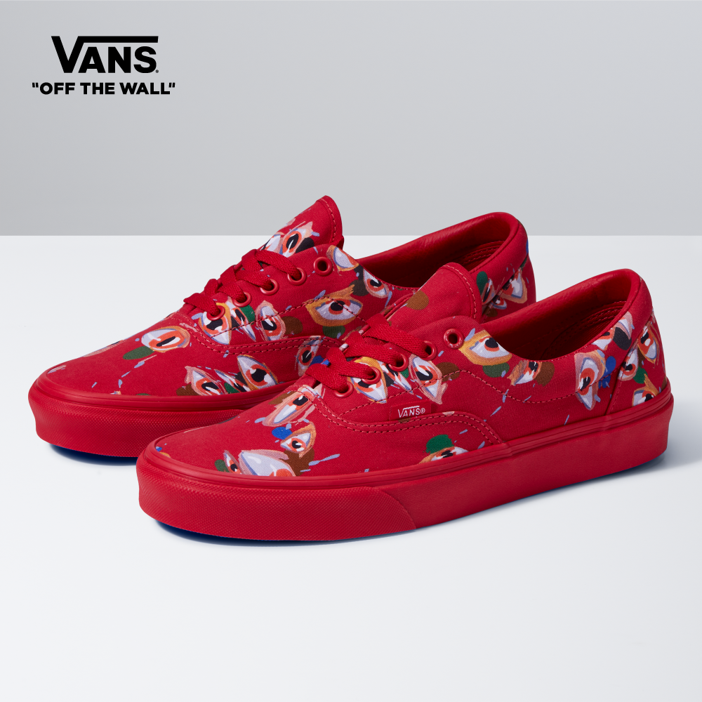 Vans Custom Culture J Loyo Era Sneakers Unisex (Unisex US Size) Red |
