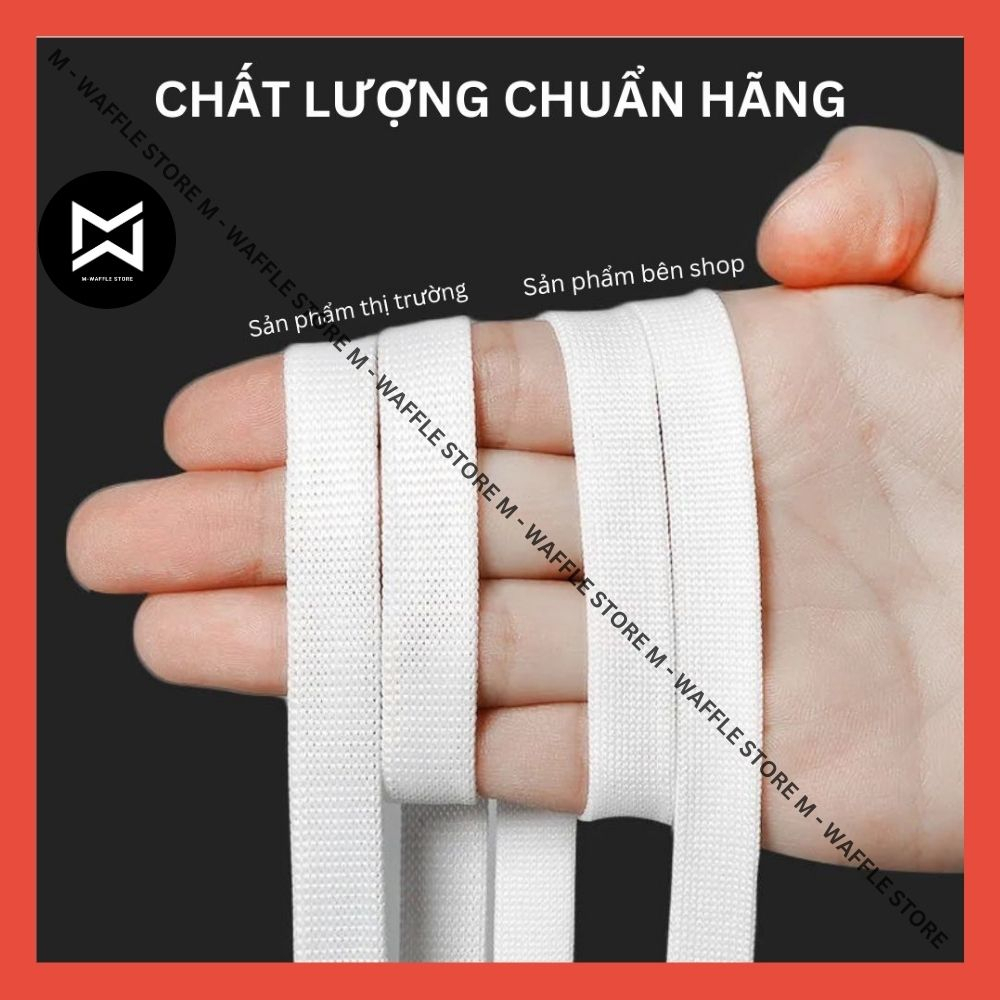 (Chính Hãng) Dây Giày MC QUEEN bản lụa (thay thế DOMBA) rộng 1,2cm - dài 1,2m