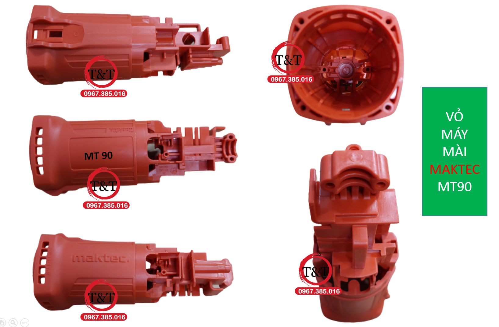 Vỏ máy mài maktec, vỏ máy mài mt 90, mt91a, mt90, mt91a