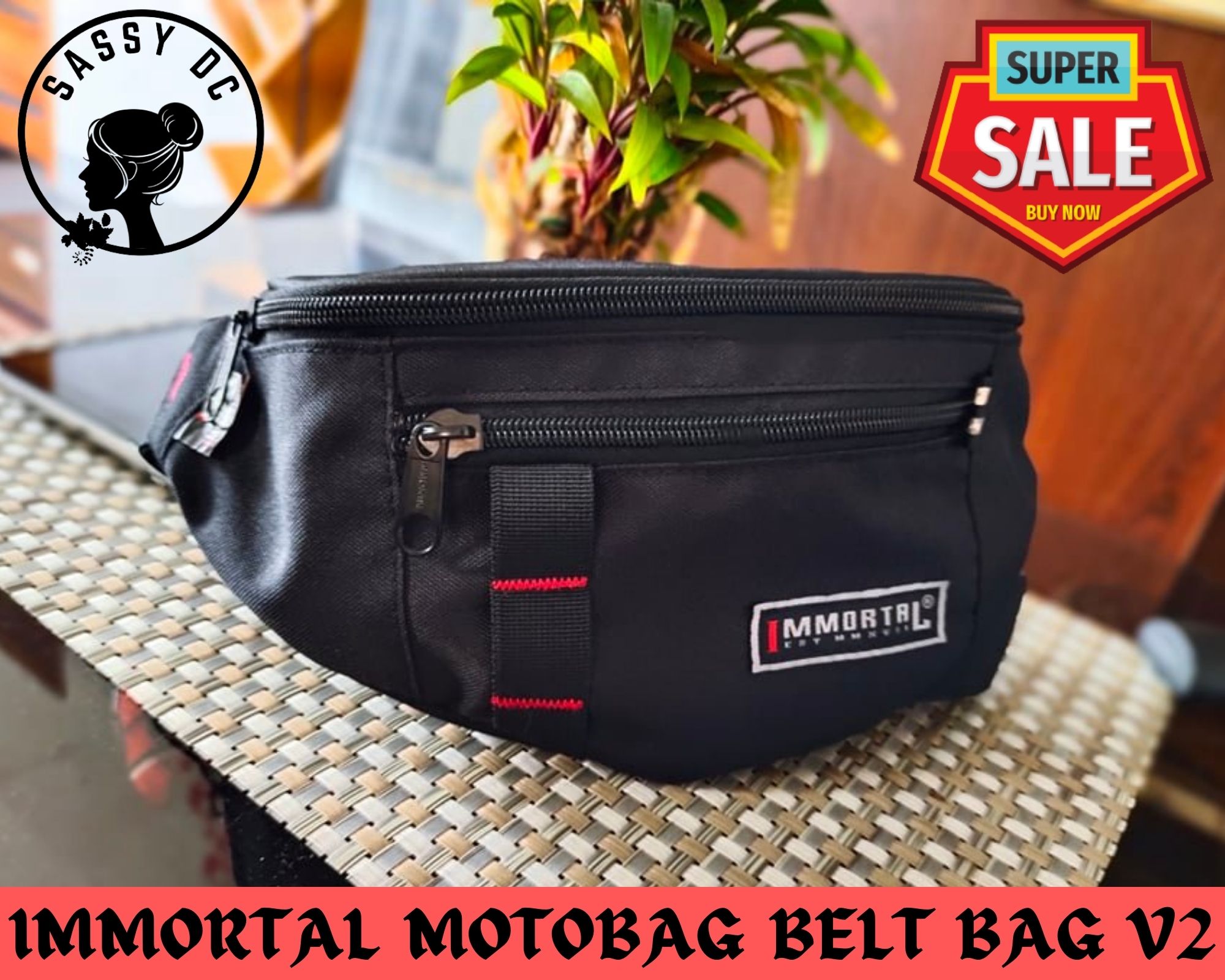 Immortal Motobag Belt Bag V2 Convertible to Sling Bag COD On Hand