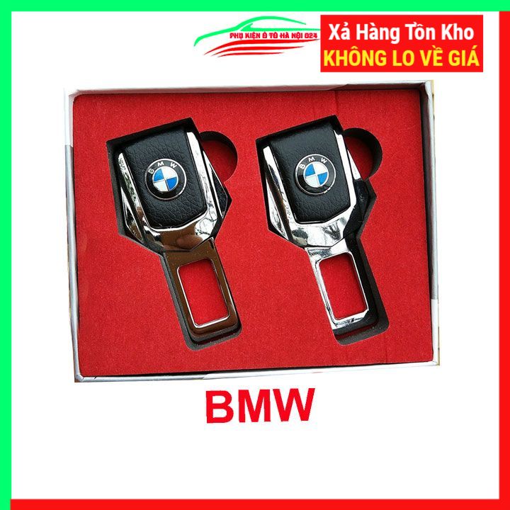 1 Chốt cài dây an toàn ô tô, đai ngắt chuông xe hơi in hình logo theo hãng xe cực chất