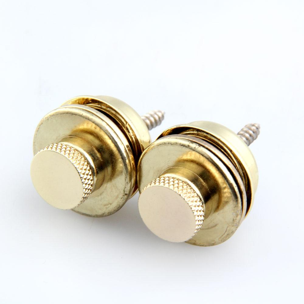 2pcs Electric Guitar Straplock Zinc Alloy Electric Guitars Strap End Nails Flat Head Replacement Musical Instrument Accessories