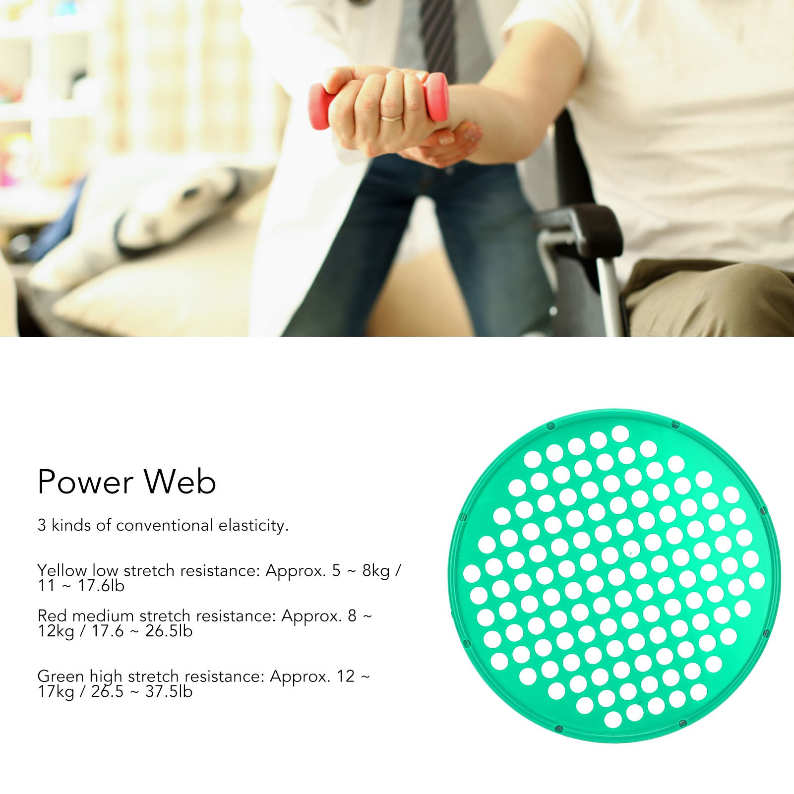 Trị liệu tay Web Power Web Bài tập cơ bắp Chất liệu silicon dành cho nhân viên thể dục tại nhà