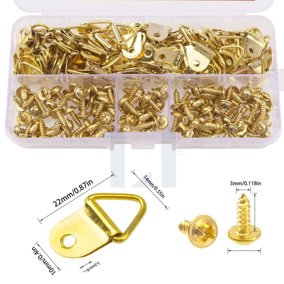 Set 5 cặp ốc vít và móc treo tranh ảnh