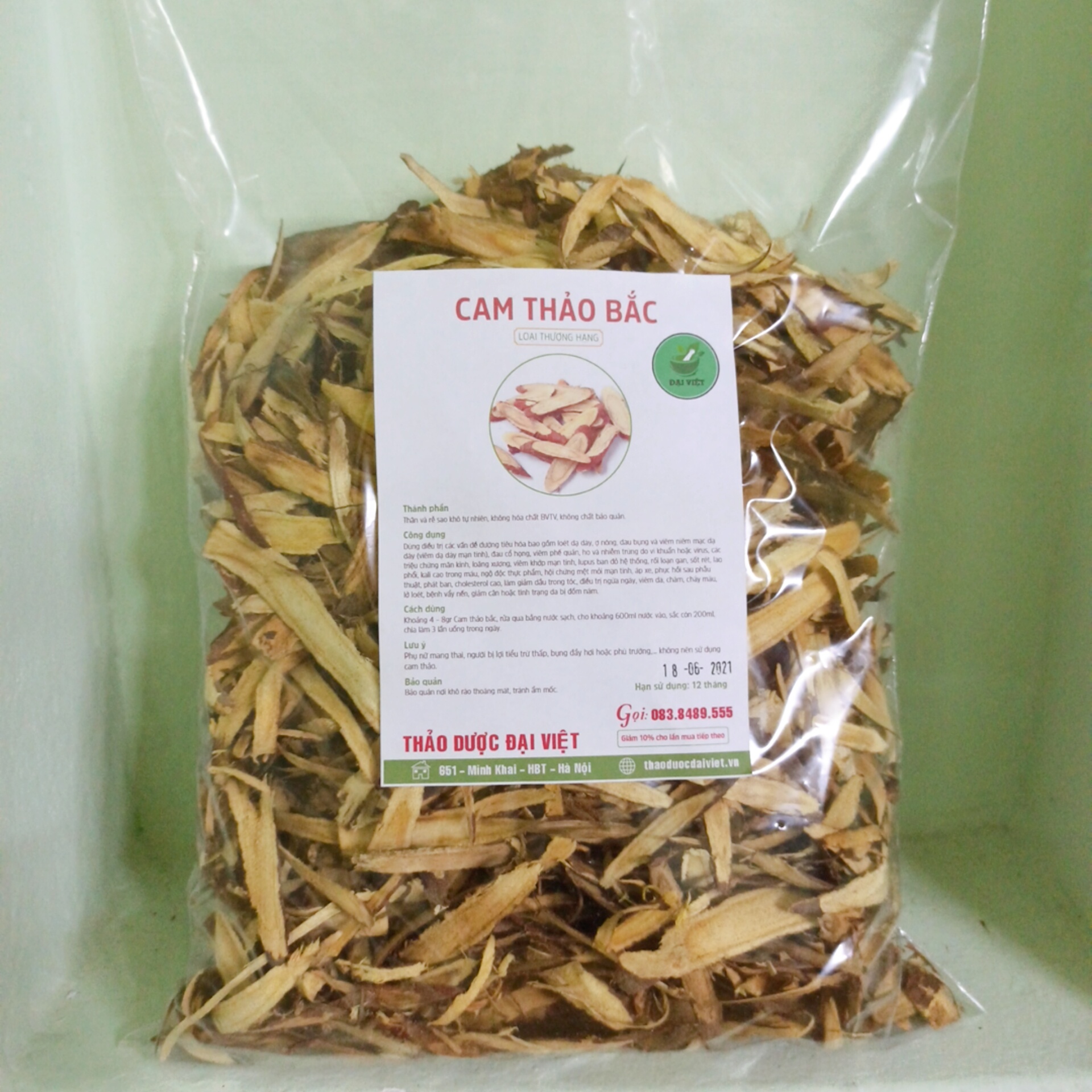 Cam thảo bắc (gói 1kg) - DB111