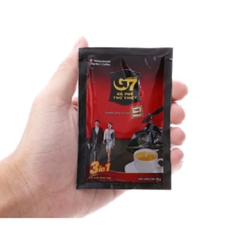 Trung Nguyen Legend Instant Coffee G7 3in1 - Box of 21 Packs - Convenient, Harmonizes Vietnamese Flavors