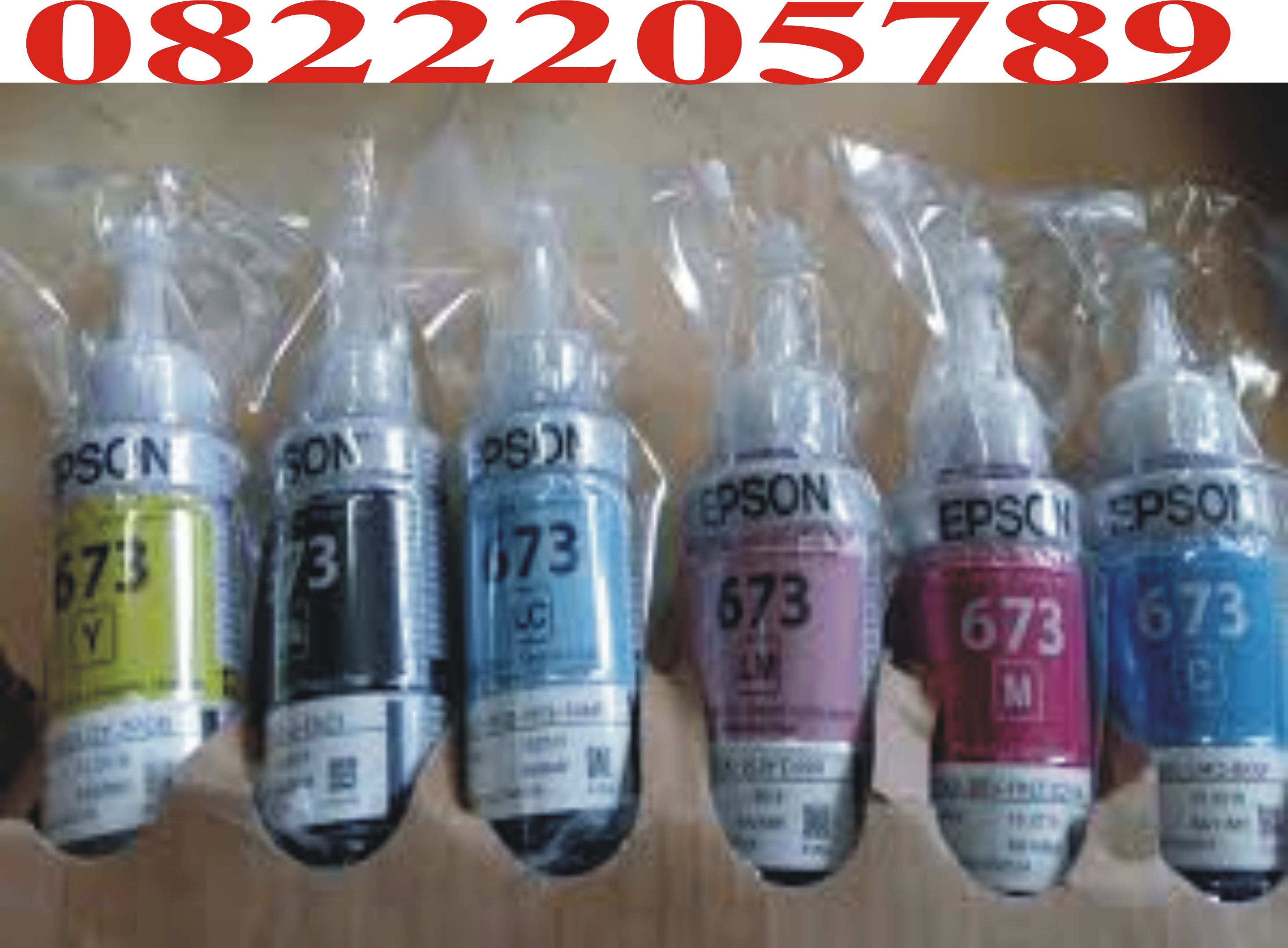 Bộ mực in 6 màu epson l805, epson l800, epson l1800,epson l850.v.v. mã 673