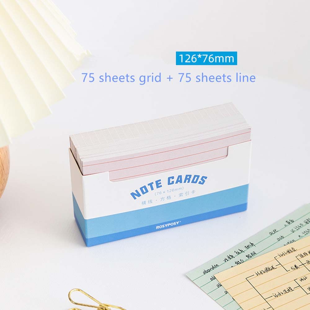 HIV00 Norandi Color Grids Line Office Supplies Message Notes School Stationery Index card Memo Pad Memo Sheet Paper Memo Note Cards