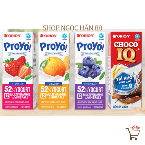 [NEW] Lốc 4 Hộp Sữa ORION ProYo và Choco IQ 180ml