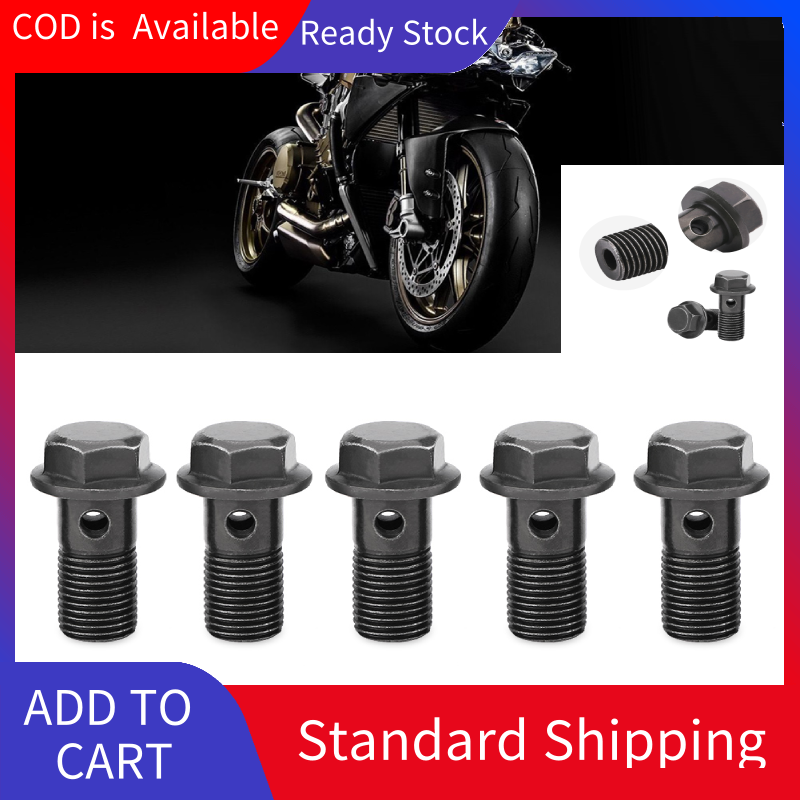 M10×1mm Cluth Bolts 5pcs Motorcycle Banjo Bolts & Washers for Brake Caliper Master Cylinder 