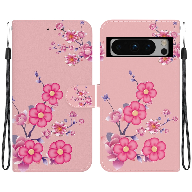 Crystal Texture Colored Drawing Leather Phone Case For Google Pixel 6a/Google Pixel 7 Pro/Google Pixel 7a/Google Pixel 8/Google Pixel 8 Pro