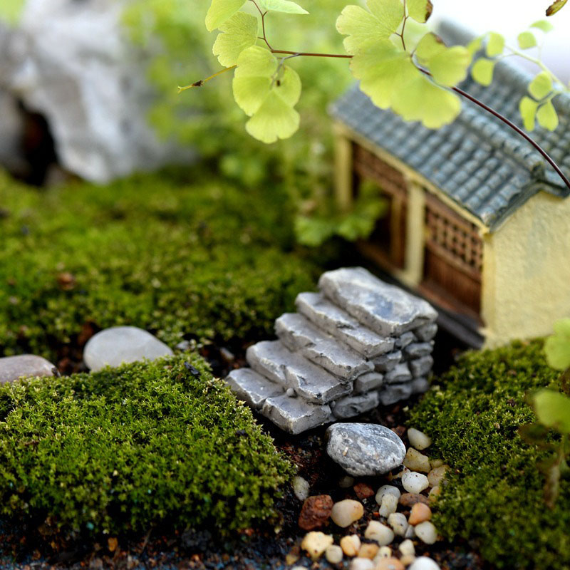 Tiểu cảnh cầu thang đá nhỏ mini - trang trí tiểu cảnh chậu cây, cây cảnh, hồ cá, terrarium