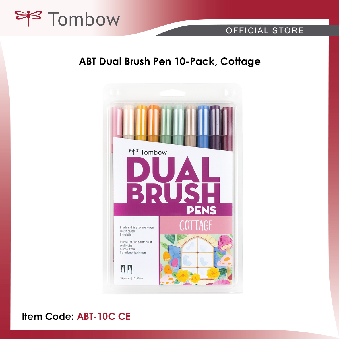 Tombow Dual Brush Pens Cottage 10pk