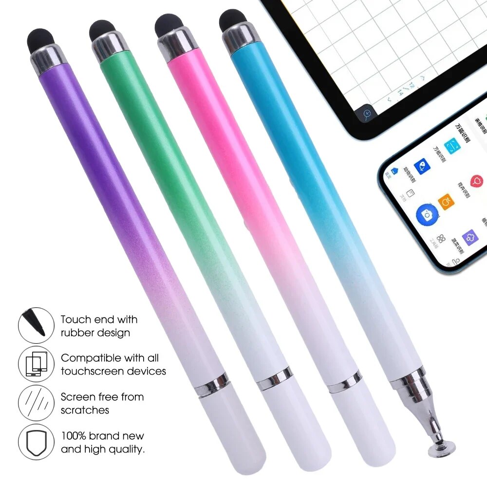 2 Trong 1 bút chỉ điểm Điện Thoại Di Động Máy Tính Bảng Cảm Ứng Điện Dung Bút Chì Cho Iphone Samsung Phổ điện thoại Android Vẽ Màn Hình Bút Chì