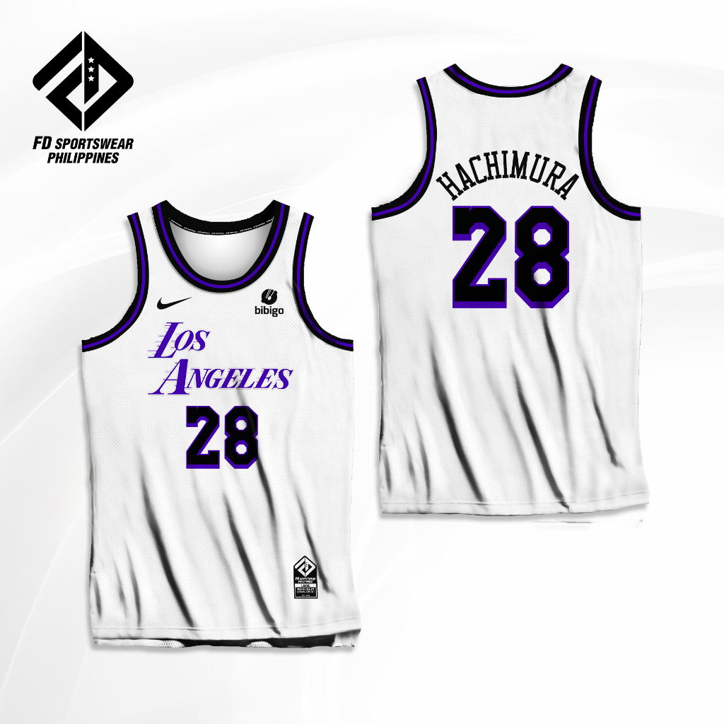 LOS ANGELES LAKERS 2023 NBA CITY EDITION JAMES DAVIS REAVES HACHIMURA  BRYANT FULL SUBLIMATED JERSEY