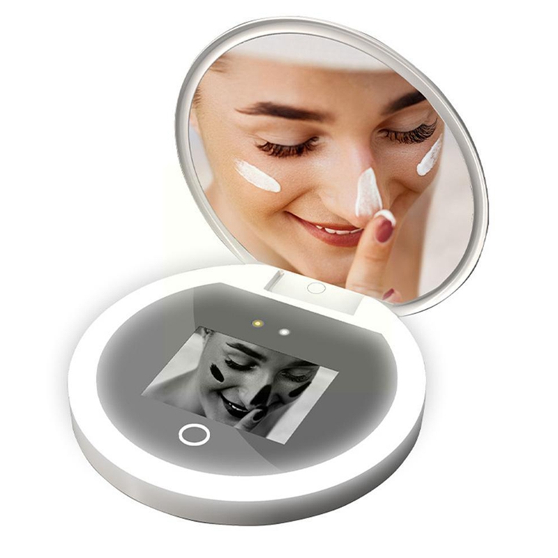Smart UV Sunscreen Portable Rechargeable Mirror Beauty Sunscreen Detection Makeup