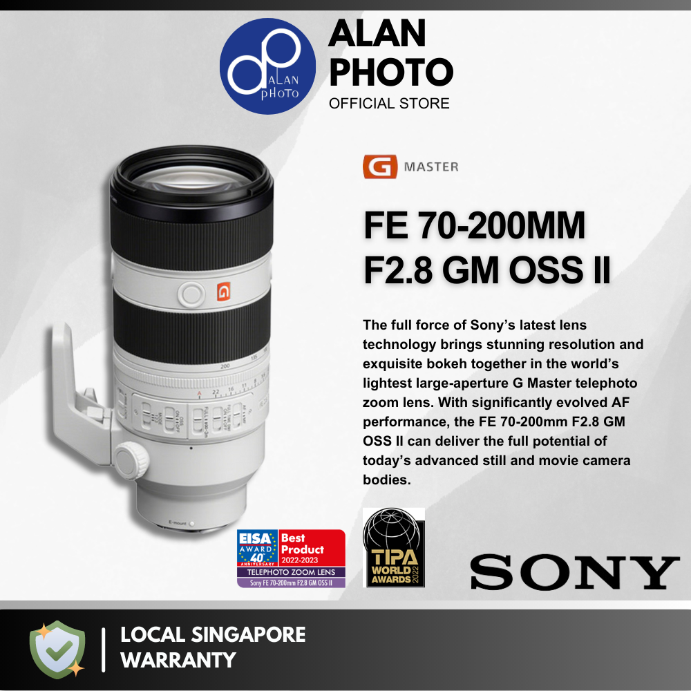 Sony FE 70-200mm F2.8 GM OSS II Lens For Sony FE [SEL70200GM2 Sony FE 70-200mm F2.8 GM OSS II Lens For Sony FE [SEL70200GM2