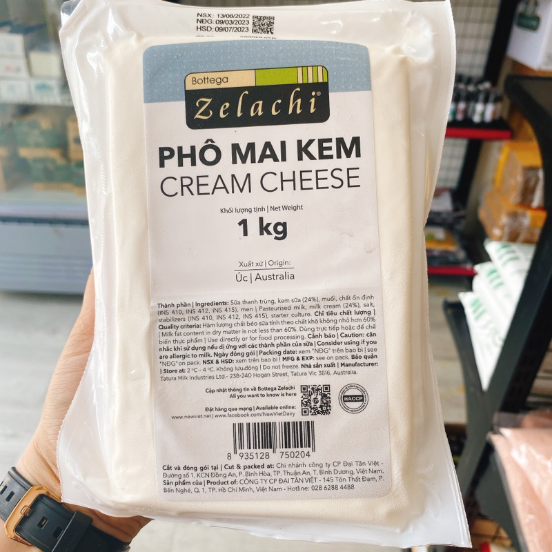Cream Chese Zelachi 200gr-1kg(Chỉ ship Hỏa tốc 2H tpHcm)