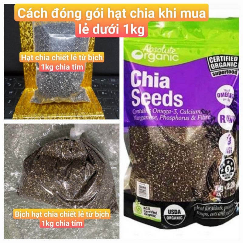 Delicious Standard Grade Organic Australian Chia Seeds (Single Pack)