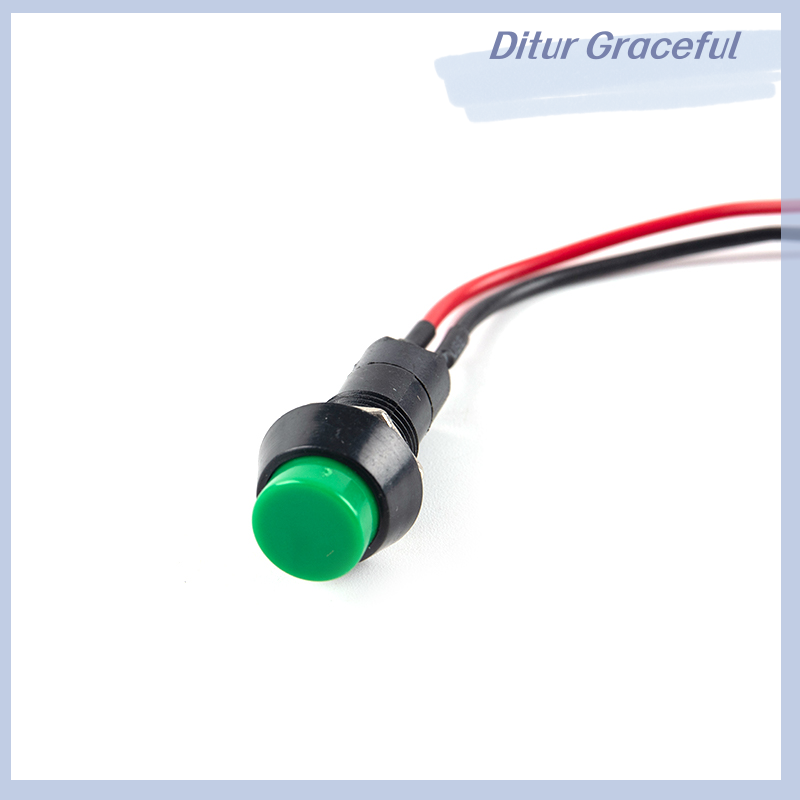 Ditur Car Modified Horn Switch Modified Small Switch Button Red Green Button Switch