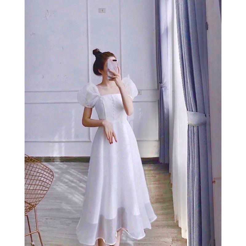 [HCM]Đầm Trắng Dự Tiệc Cao Cấp