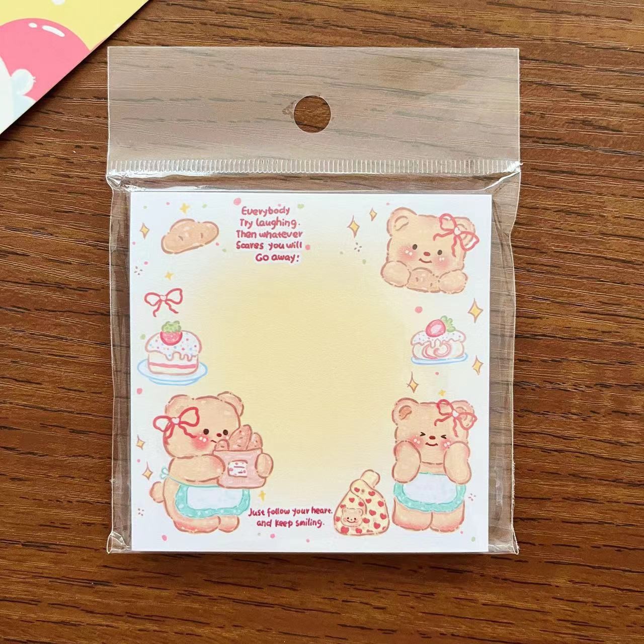 SF 50pcs/set New Butter Bear Sticky Note Cute Cartoon Sticky Note. 