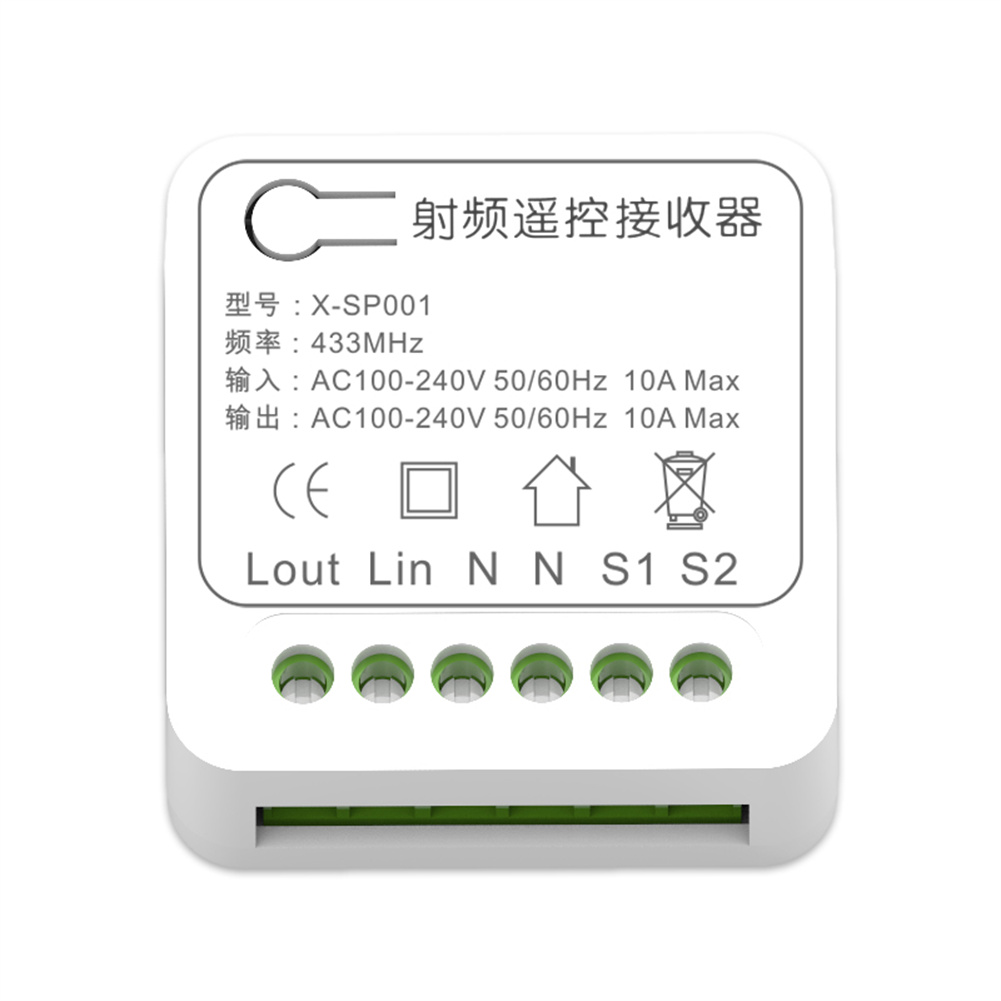 Kpapak công tắc thông minh ánh sáng mô-đun Receiver 433 Mhz xách tay RF điện Rơle không dây nhà thông minh điều khiển từ xa 220V nút pa nô dán tường