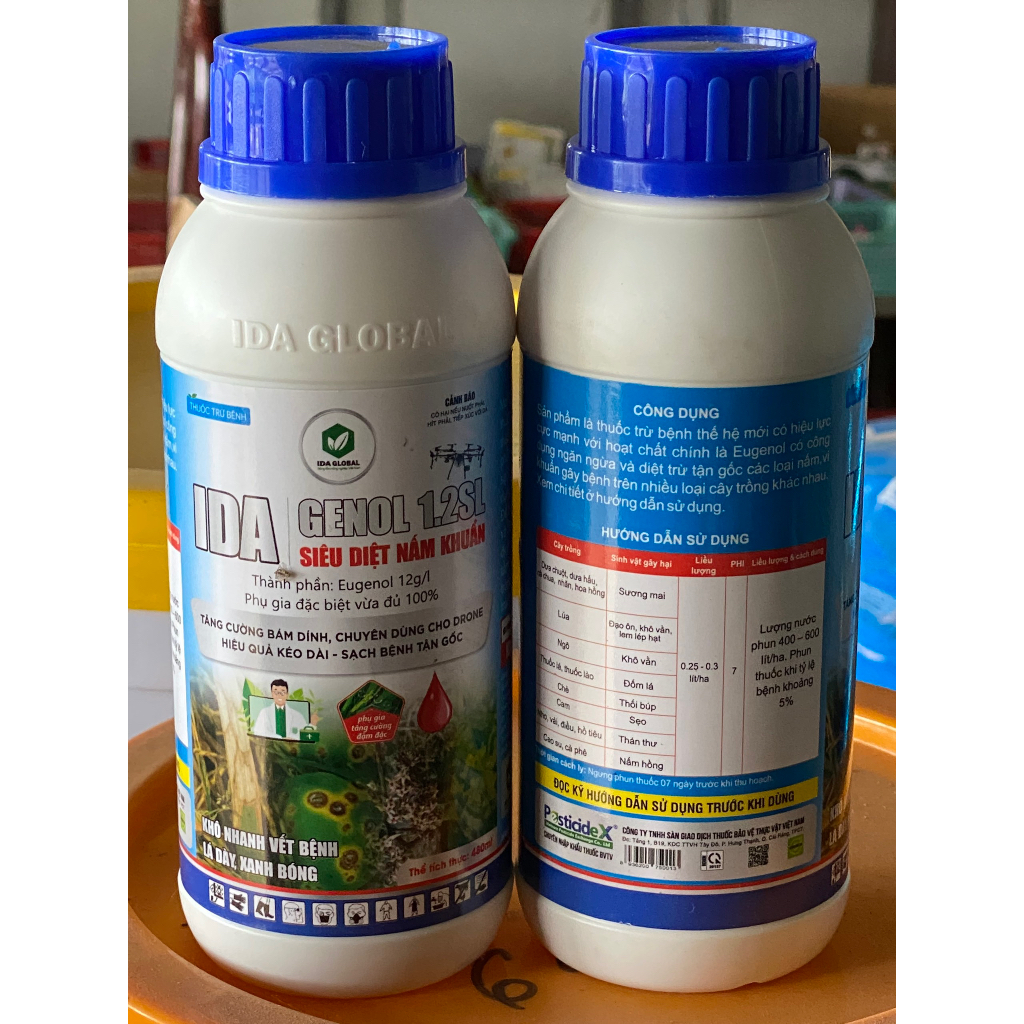 Thuốc trừ bệnh siêu diệt nấm khuẩn genol 1.2sl diệt tận gốc các loại nấm vi khuẩn gây hại chai 480ml
