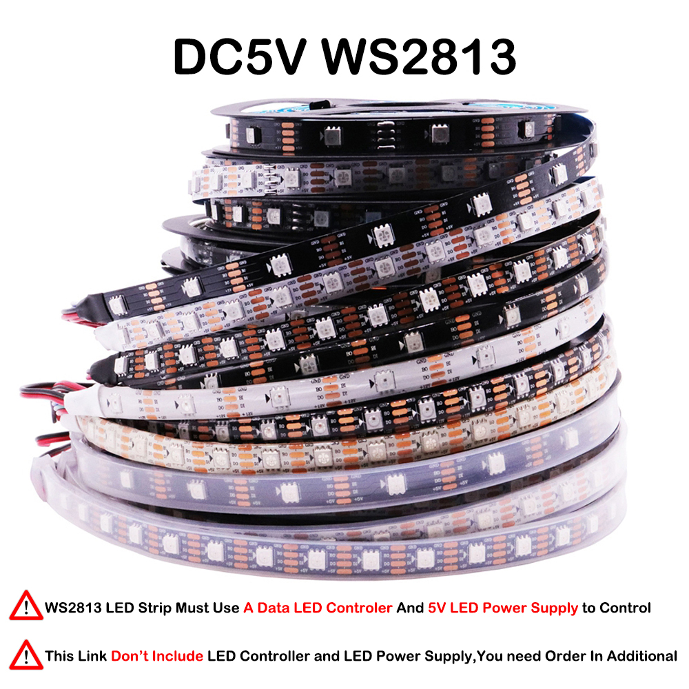 WS2812B WS2815 WS2813 Individually Addressable RGBIC LED Strip WS2811 ...
