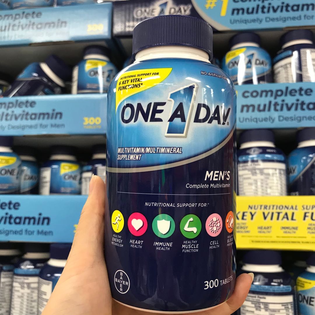 Usa Bayer Bayer One A Day Male Multivitamin Multimineral 300 Tablets ...