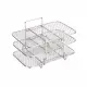 Air Fryer Rack Air Fryer Oven Grill Steamer Stainless Steel 3 Layers Mesh Grill Basket Stackable Multifunctional Kitchen Gadgets. 