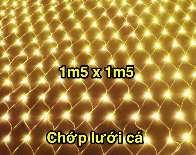 DÂY LED CHỚP LƯỚI CÁ 1.5x1.5M TRANG TRÍ