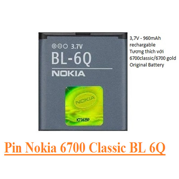 Pin nokia 6700 mới 100% giao hàng hỏa tốc