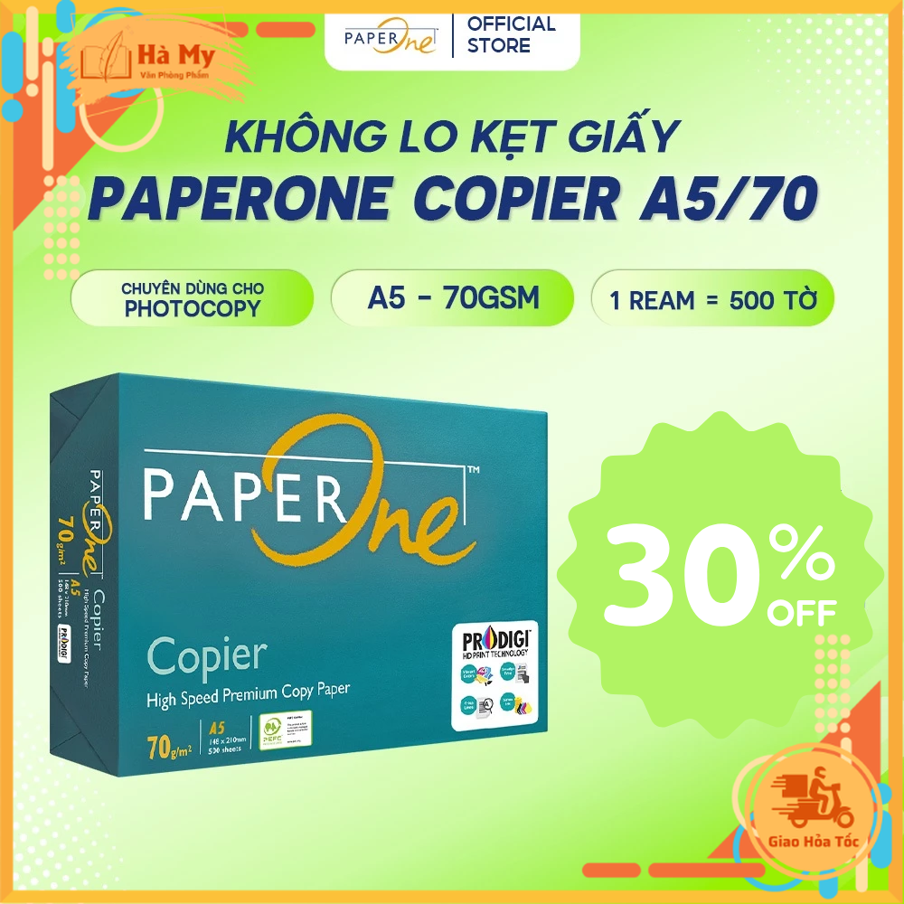 Thùng Giấy in Paper one 70gsm/80gsm Khổ A5/A4