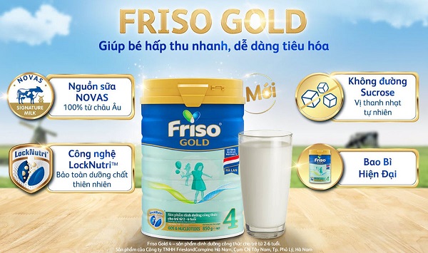 Sữa Bột Friso Gold 4 850g (Dành Cho Trẻ Từ 2 - 6 Tuổi) ( DATE 06/2023)