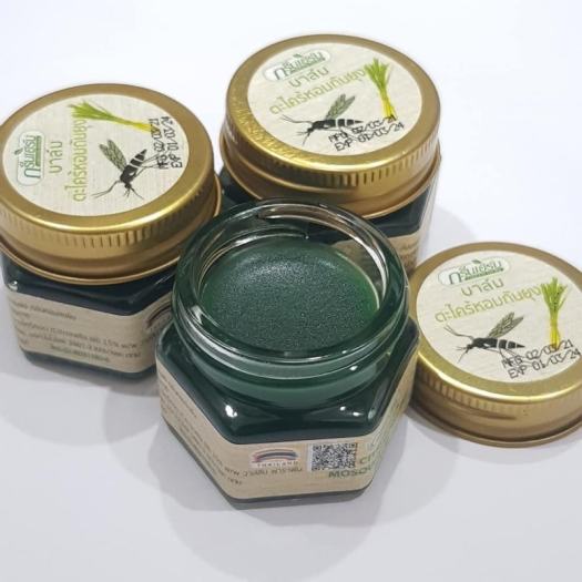 [COMBO SỈ] Dầu Cù Là Green Herb Muỗi Sả (Nắp Thiếc) Thái Lan 20gr