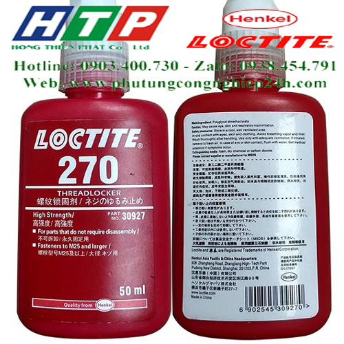 Hướng dẫn sử dụng keo loctite 270 - 50ml