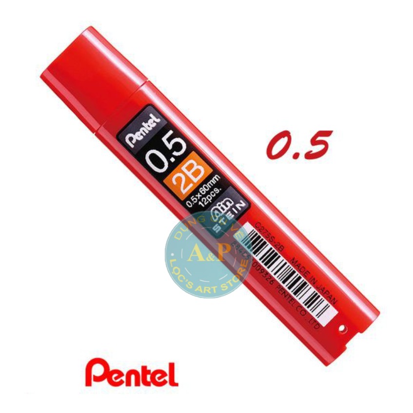 Ruột bút chì bấm Pentel 2B