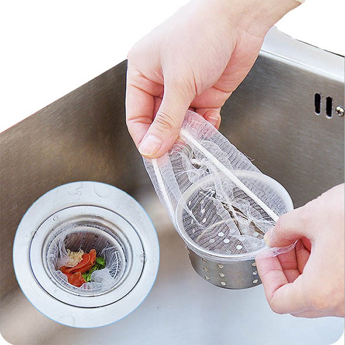Combo 100 Túi Lưới Lọc Rác, Thức Ăn Thừa Bồn Rửa Chén