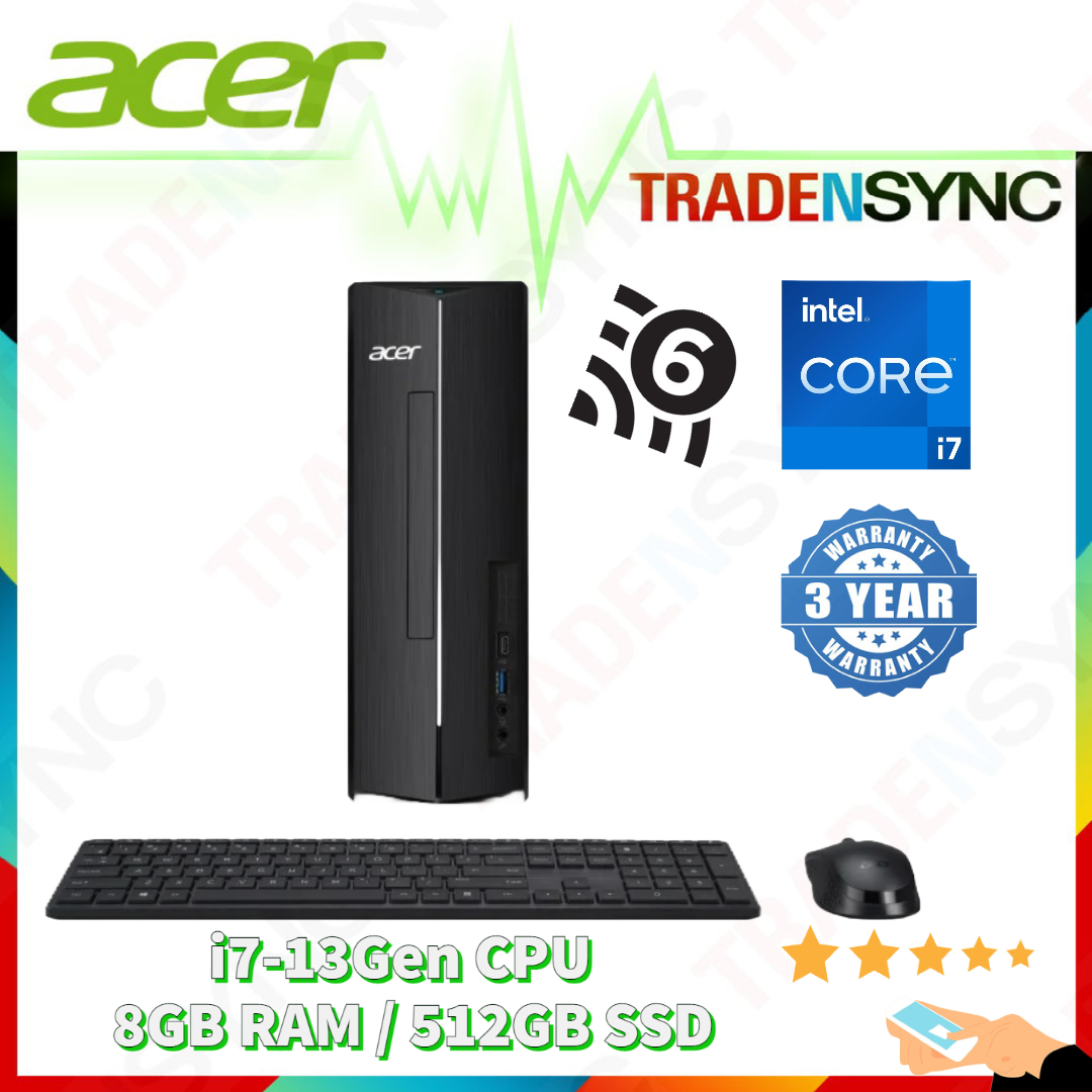 ACER Aspire XC 1780 Mini Tower Desktop Intel Core 13gen I7 13700 