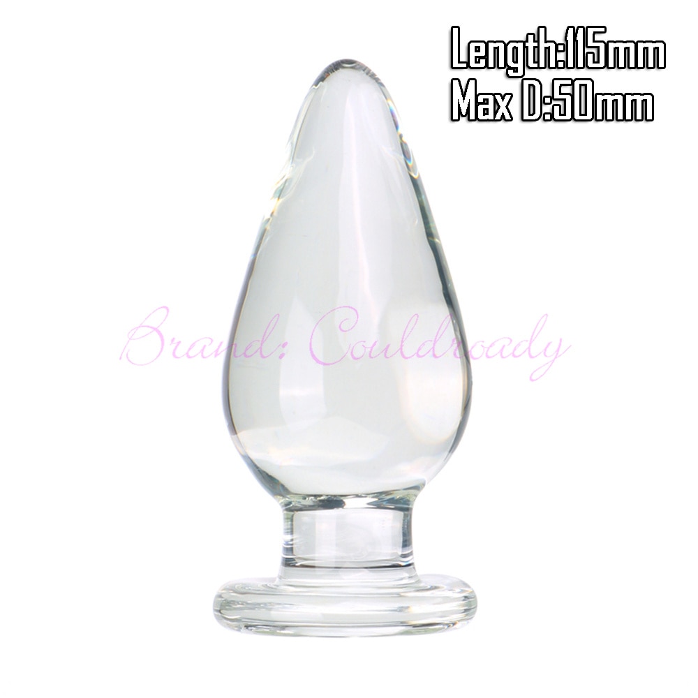 Privacy Ship]Large Crystal Butt Plug Vagina Ball Big 60mm Pyrex Glass Anal  Dildo Bead Adult Sex Toys for Women Men Gay Masturbator sex toy sex toy