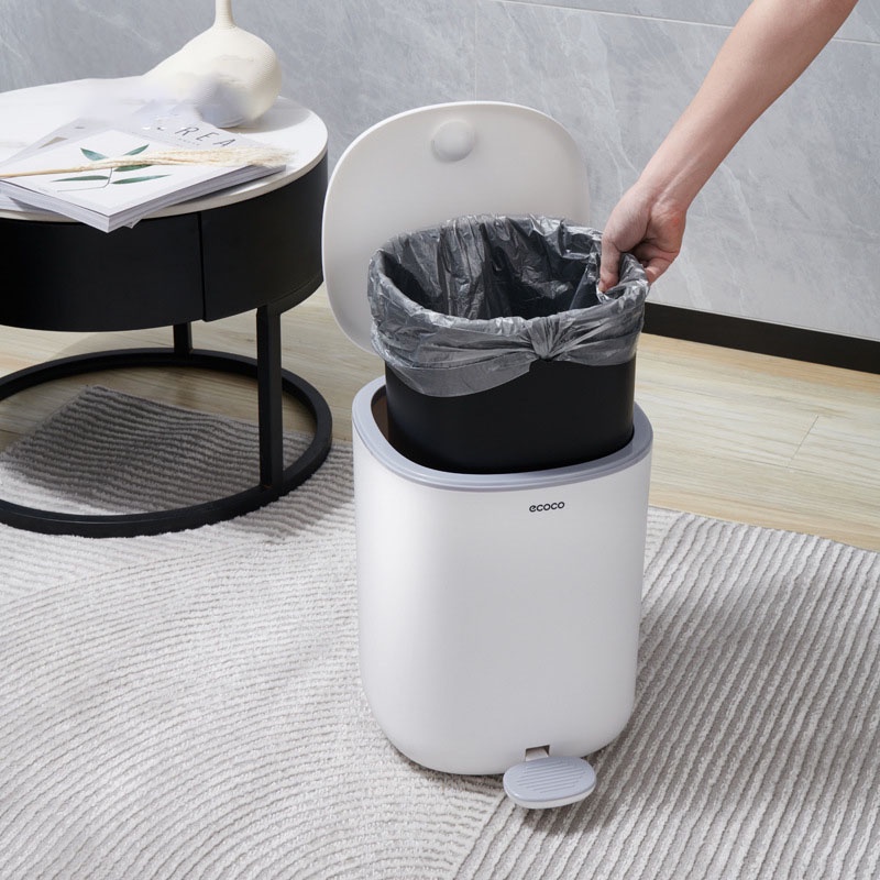 Thùng Rác Đạp Chân, Mở Tay Thông Minh Ecoco E2228